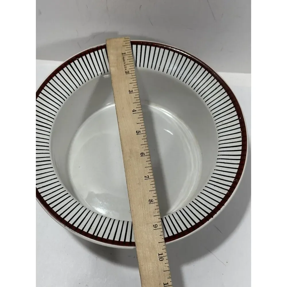 Vintage Gustavsberg Spisa Ribb Round Serving Bowl dish Stig Lindberg sweden 60’s